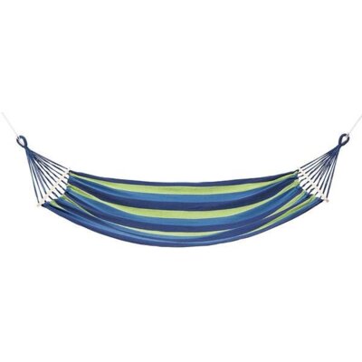 NILS CAMP NC9001 NIEBIESKI HAMAK Z DREWNIANĄ BELKĄ 70CM I METALOWYM UCHWYTEM NILS CAMP 15-03-060
