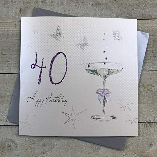 WHITE COTTON CARDS White Cotton Cards kartka z życzeniami na urodziny, ręczne wykonanie, duża XXBDA40