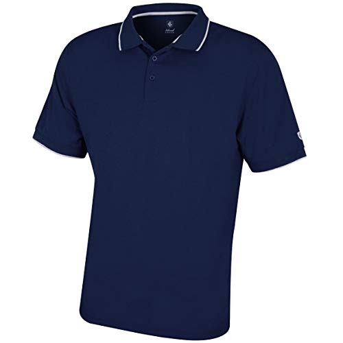 Island Green Island Green męska koszulka polo IGTS1899 CoolPass oddychająca odprowadzająca wydajność golf koszulka polo sportowa top, granatowa, 2 x duża IGTS1899