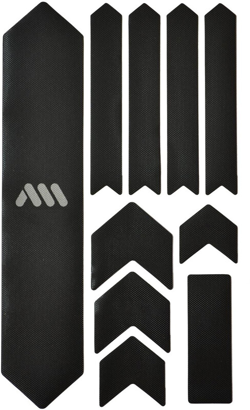 ALL MOUNTAIN STYLE All Mountain 10-Częściowy Zestaw Naklejek Ochronnych Na Ramę Rowerową, Czarny, Xl (AMSFG2BKSV)