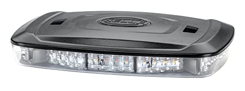 HELLA 2RL 014 566-011 LED-Światło ostrzegawcze - Micro Lightbar - 12/24V - żółty - przezroczysty - żółty - Przewodu: 500[mm] - Oprawa