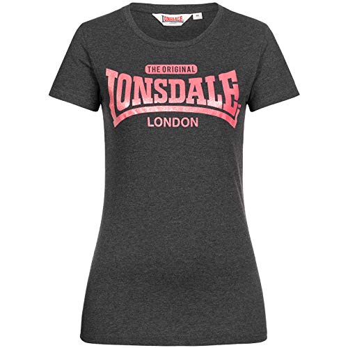 Lonsdale Lonsdale T-shirt damski czarny Marl Black XL 1140261034