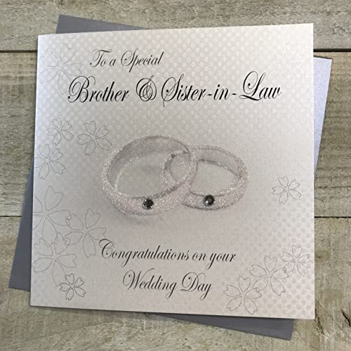 WHITE COTTON CARDS White Cotton Cards wb10 kartka z życzeniami szczęścia na ślub 
