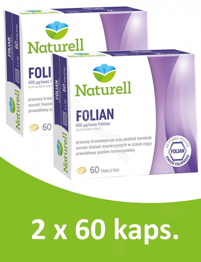 Naturell Folian w dwupaku 2 x 60 tabl