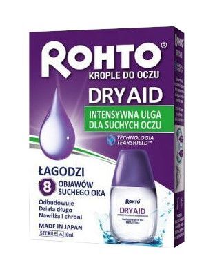 ROHTO PHARMACEUTICAL Rohto Dry Aid krople do oczu 10 ml |  OD 199 PLN!