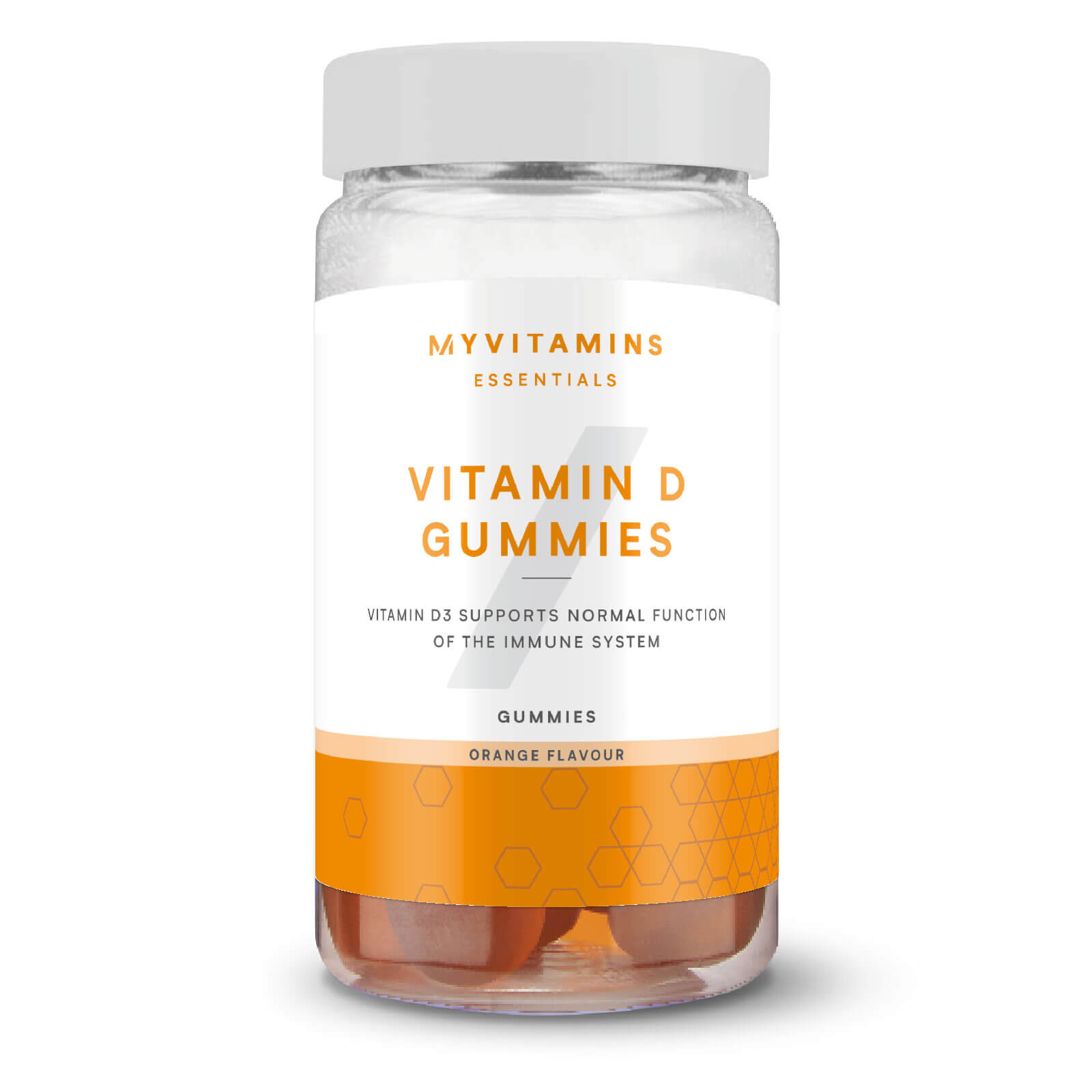 Myvitamins Żelki z witaminą D - 60softgele - Pomarańczowy