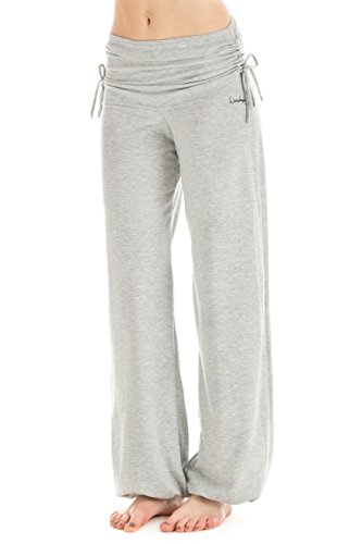 WINSHAPE WINSHAPE Winshape damskie spodnie treningowe, Wh1, fitness, czas wolny, sport, joga, pilates szary-melanż M WH1-GREY-MELANGE-M_grey melange_M