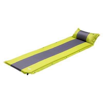 CAMP NILS NC4349 ZIELONO-SZARA 193x58x3 CM MATA SAMOPOMPUJĄCA Z PODUSZKĄ NILS