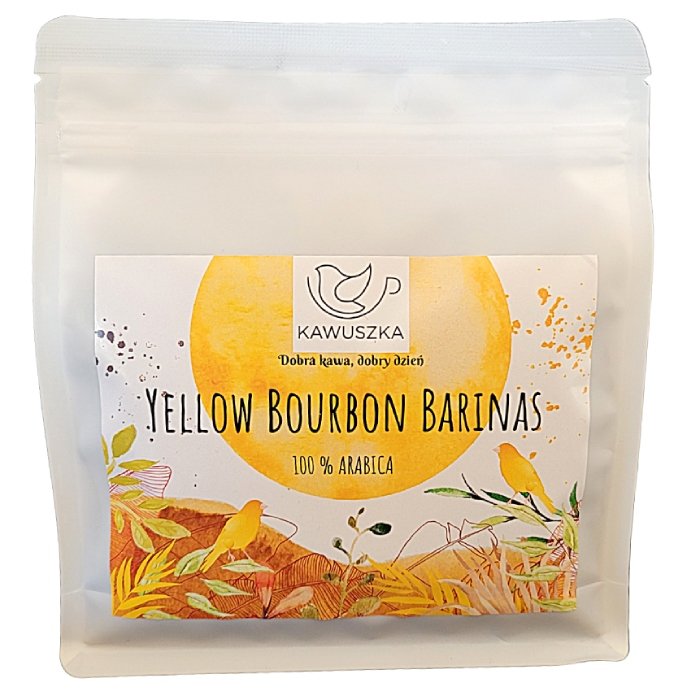 KAWUSZKA Kawa ziarnista Kawuszka Brazylia Yellow Bourbon Barinas 250g 5903867549765