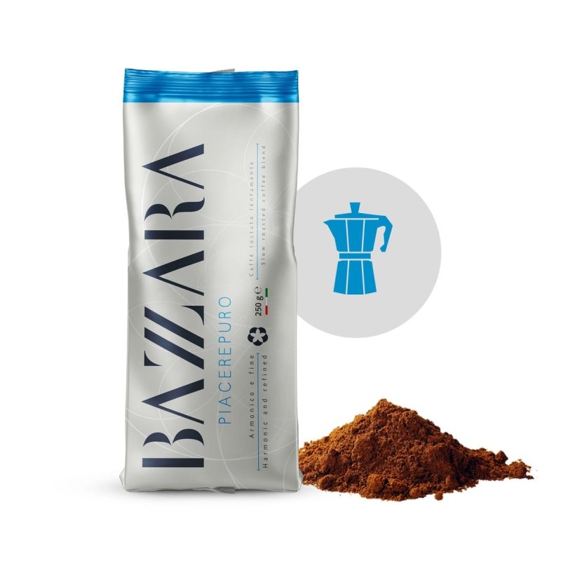 Bazzara Kawa mielona PIACEREPURO Moka 250g 7722-uniw