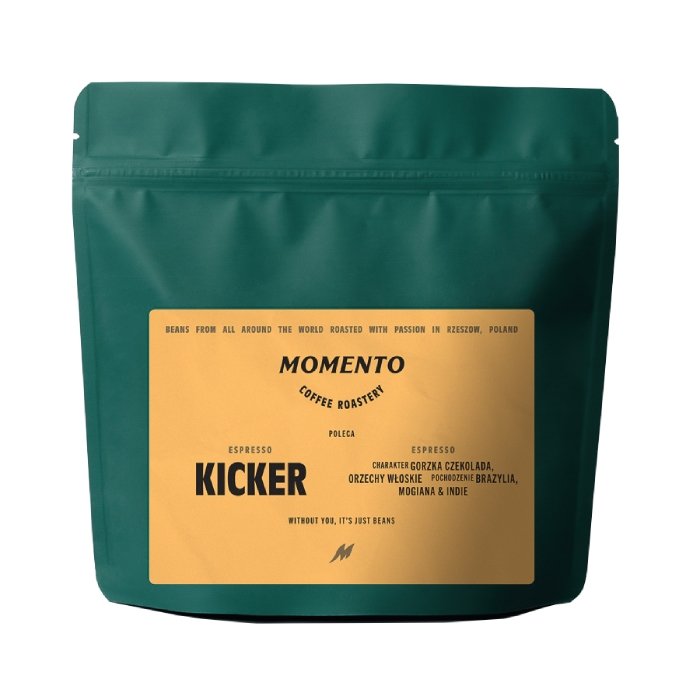 MOMENTO COFFEE Kawa ziarnista Momento Kicker 250g 8721-uniw