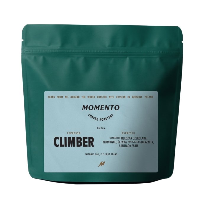 MOMENTO COFFEE Kawa ziarnista Momento Climber 250g 8727-uniw