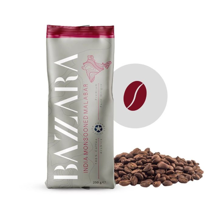 Bazzara Kawa ziarnista ESPRESSO INDIA MONSOONED MALABAR 250g 8681-uniw