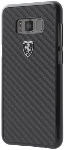 Ferrari Hardcase FEHCAHCS8LBK S8 Plus G955 black/czarny Carbon Heritage FEHCAHCS8LBK