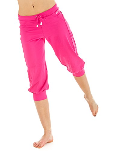 Winshape Damskie spodnie treningowe 3/4 WBE5, różowe, L, WBE5-PINK-L