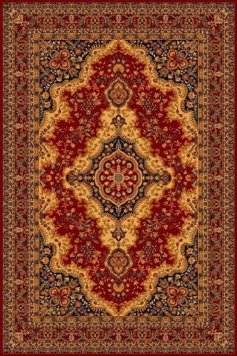 Dywan Dywilan Polonia KRÓLEWSKI burgund wełna