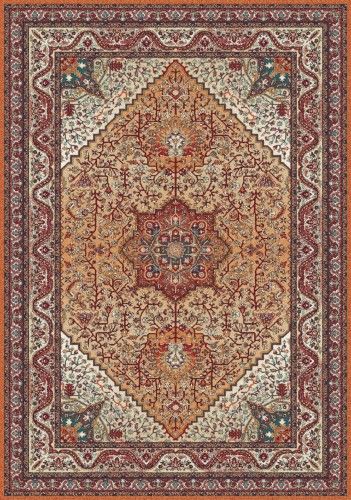 Dywan polski Agnella Isfahan ARETUZA bordo wełna