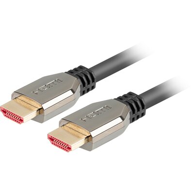 LANBERG Kabel HDMI Lanberg M/M v2.1 0,5m 8K 60Hz czarny CA-HDMI-30CU-0005-BK