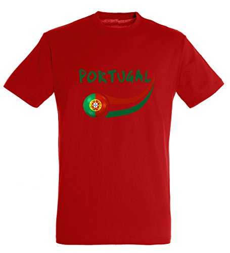 Supportershop Supportershop T-Shirt męski Portugalia czerwony czerwony X-L 5060542521734