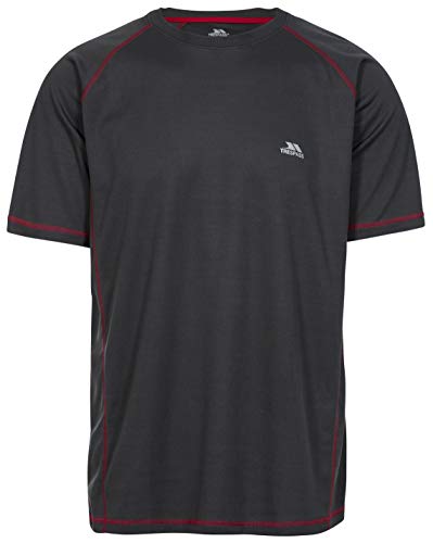 Trespass ALBERT T-shirt męski szybkoschnący z krótkim rękawem, węgiel, L MATOTSO10026_CBNL