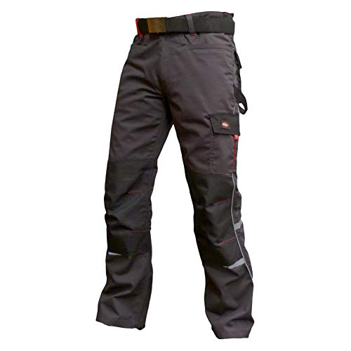 Lee Cooper Lee Cooper odzież robocza męskie wielofunkcyjne spodnie robocze cargo robocze, szare, 32 W/31R LCPNT236