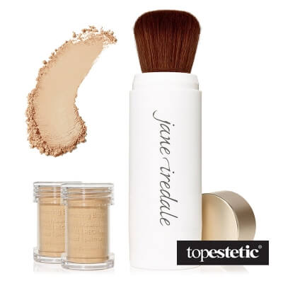 Jane Iredale Amazing Base Brush Sypki puder mineralny z pędzlem (kolor Light Beige) 5 g