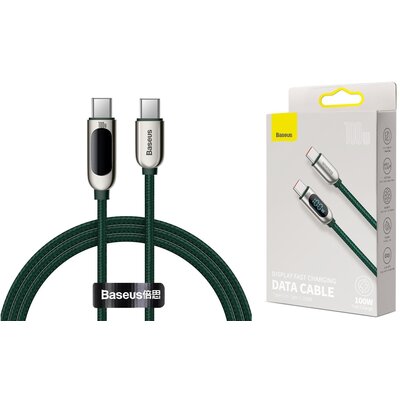 Baseus Display Power Delivery 100W 1m zielony CATSK-B06
