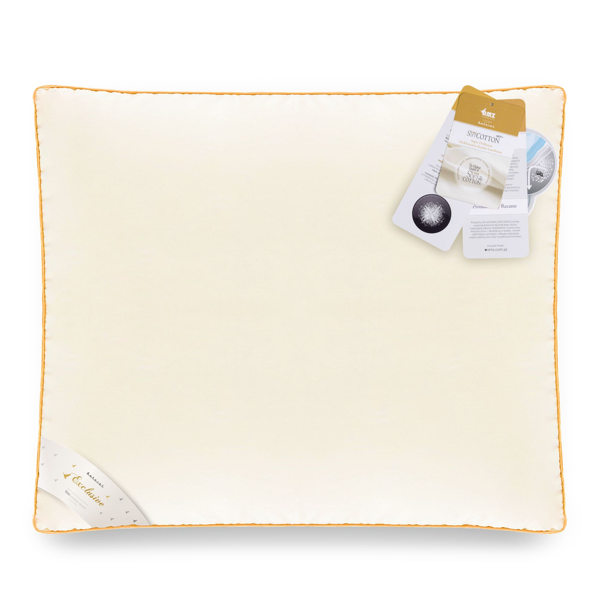 Poduszka Exclusive Materacowa Prestige Ciepła Krem 50x70