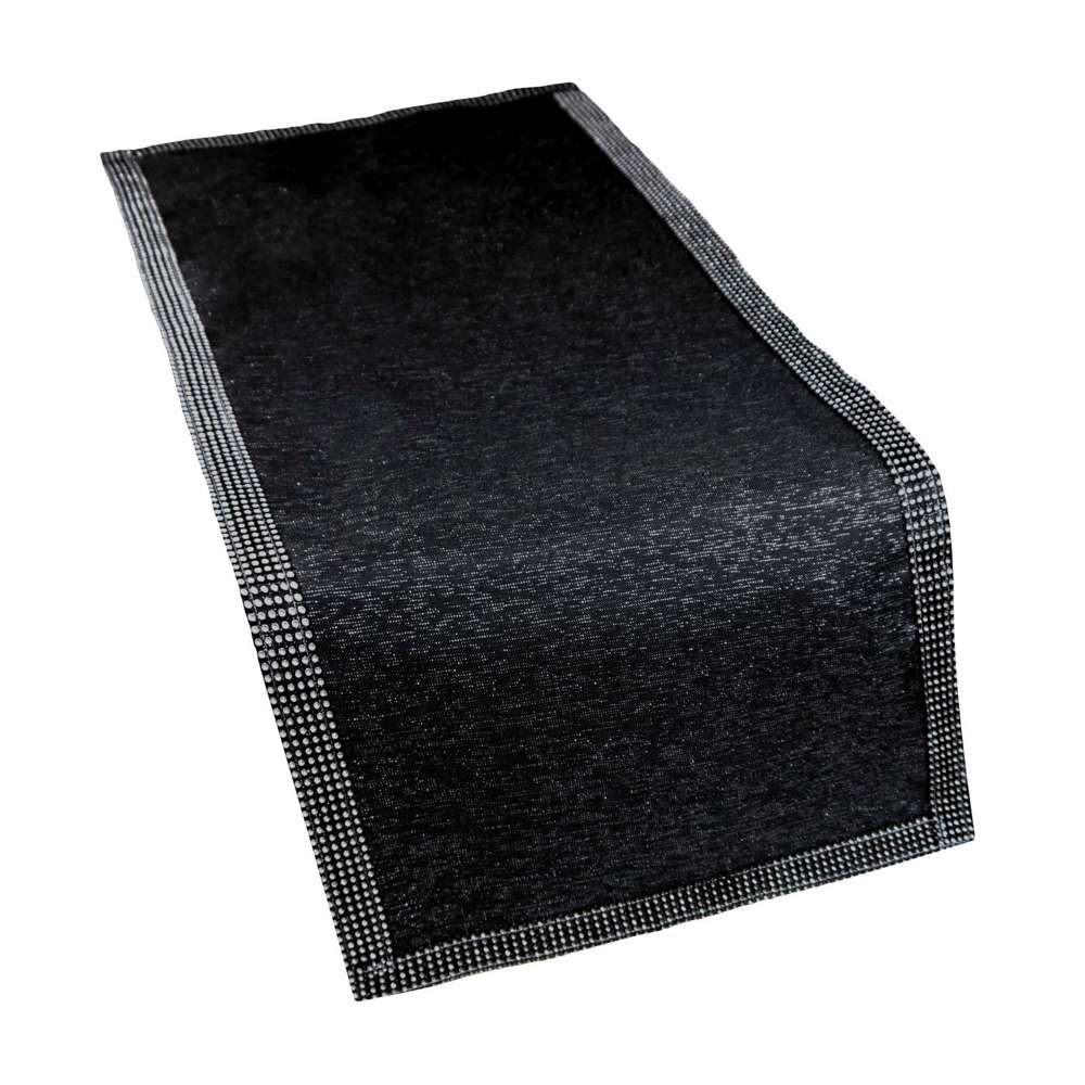 Jedeka Margo Silver 150 X 260 Cm Czarny Obrus Na Stół Poliestrowy Wh
