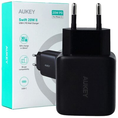 Aukey USB-C PD 20 W czarny PA-R1