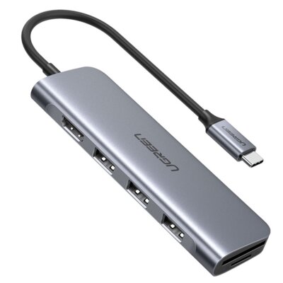 Adapter 5w1 Ugreen Hub Usb-c Do 3 Portów