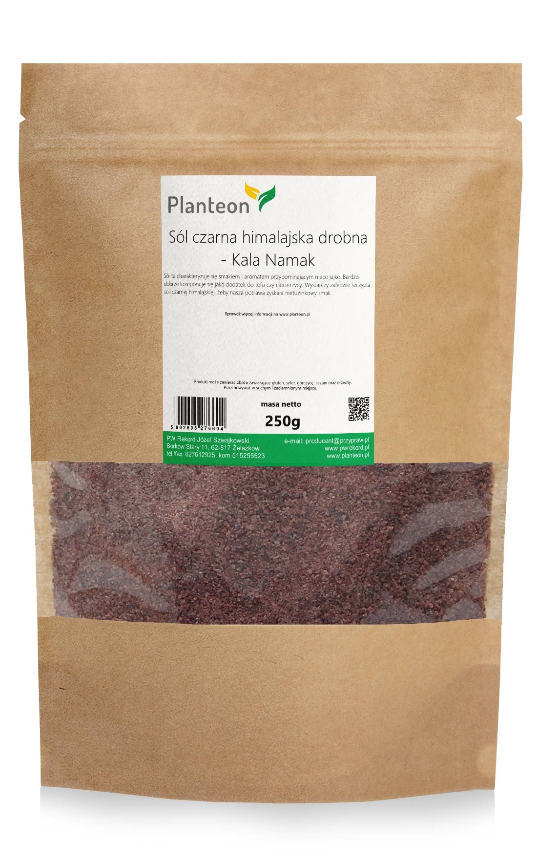Sól czarna himalajska drobna - Kala Namak 250g