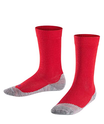 Falke unisex dzieci aktywne słoneczne dni skarpety - bogate w bawełnę, czerwone (ogień 8150), UK 6-8,5 (2-3 lata), 1 para 10663-8150