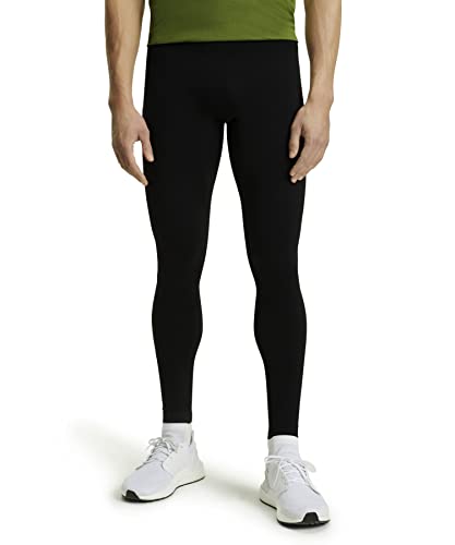 Kalesony - Falke Męskie legginsy kompresyjne, długie spodnie kompresyjne z włókien funkcyjnych, oddychające spodnie do biegania dla szybkiej regeneracji, 1 opakowanie, czarne (Black 3000), rozmiar: L 38289 - grafika 1