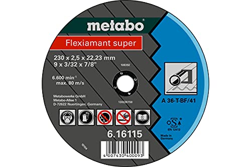 Metabo Tarcza tnąca Flexiamant super A 36-T 230×2,5×22,2mm do stali 616115000