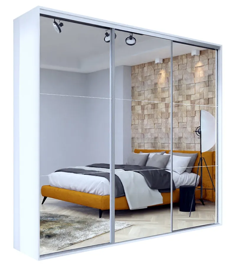 Szafa przesuwna z lustrzanym frontem 275 cm R2-C08