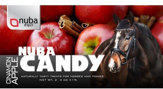 Nuba Equi Cukierki Nuba Candy Apple&Cinnamon 2 kg - jabłko z cynamonem