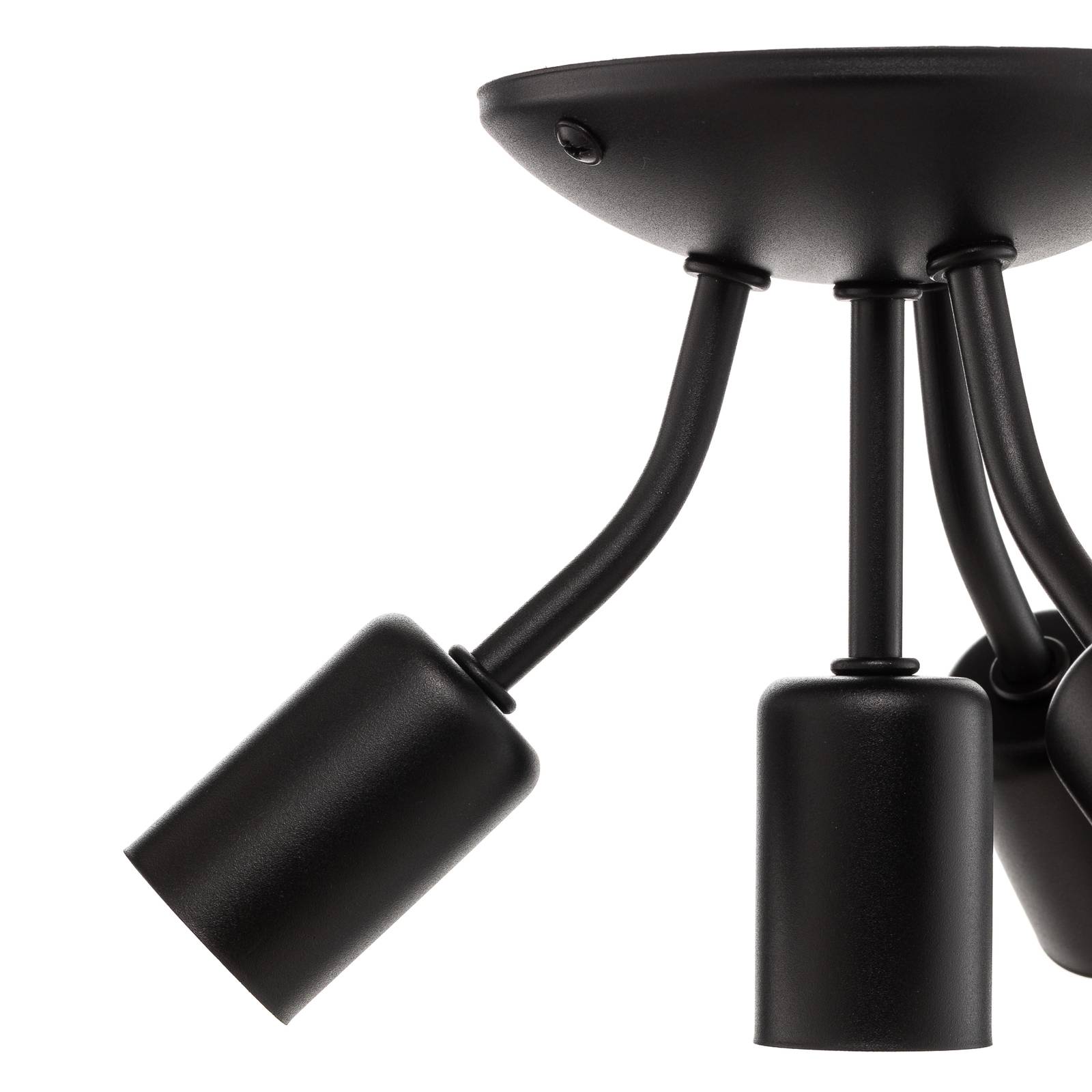 Lampa sufitowa oprawa Go, 4-punktowa, czarna
