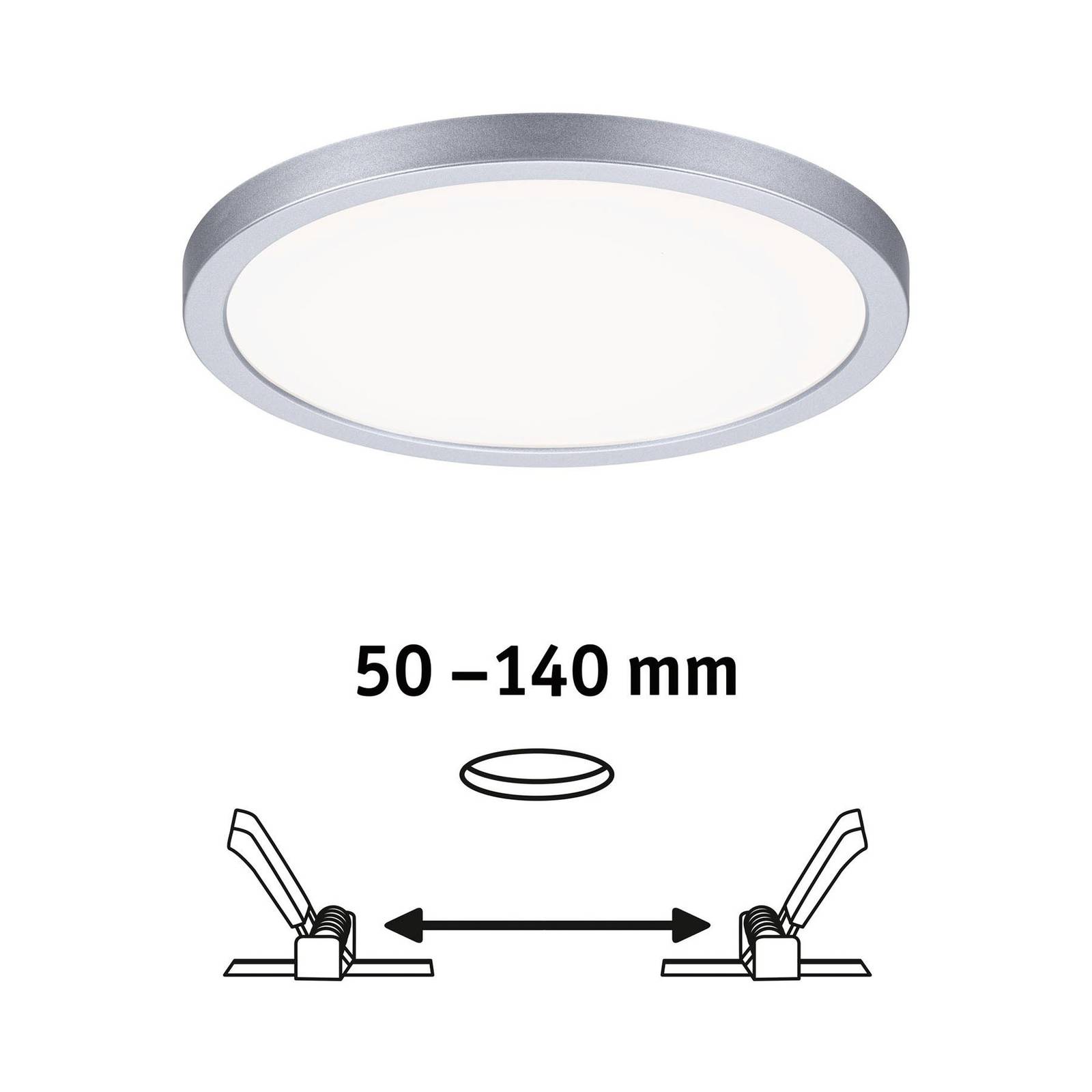 Paulmann panel LED Areo 4 000 K chrom 17,5cm