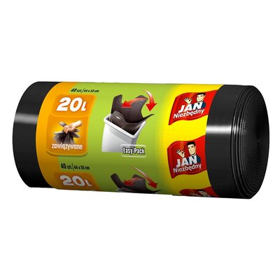 Sarantis Jan Niezbędny Worki HD Easy-pack czarne 20L 40szt (ZZAJAN148.)