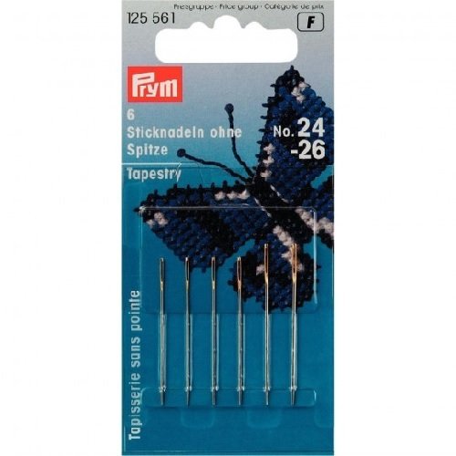 Prym - Prym Blunt -Tip Assorted Srebrne nr 24-26 Tobeestry igły - 1 Sztuk