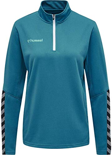 Hummel Hmlauthentic Half Zip Sweatshirt Woman bluza damska niebieski Celestial S 204929-8745-S