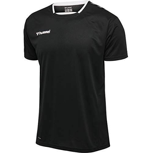 Hummel HmlAuthentic Poly Jersey koszulka męska S/S czarny czarny/biały S 204919-2114