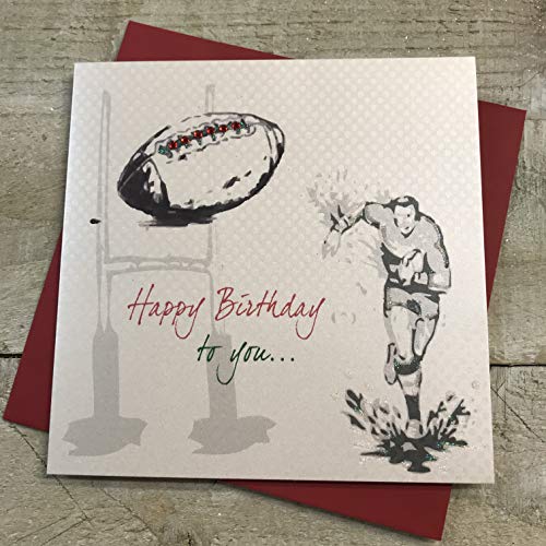 WHITE COTTON CARDS White Cotton Cards Kartka urodzinowa Happy Handmade (Rugby) SB5