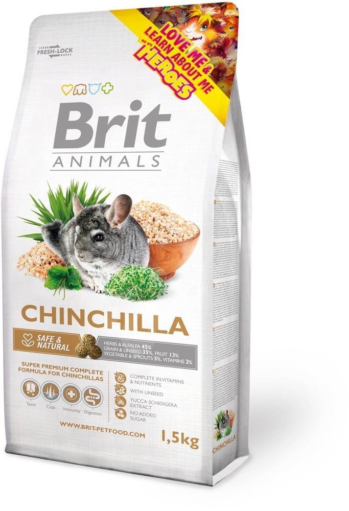 Animals Brit BRIT Chinchilla Complete karma dla szynszyli 1,5kg 100012