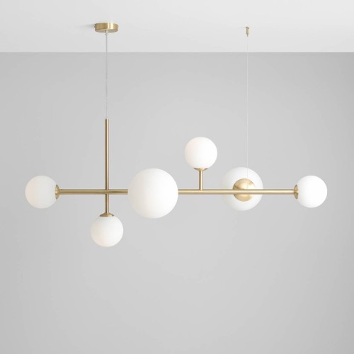 Aldex Dione lampa wisząca 6-punktowa mosiądz 1092K40