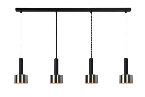 Lucide TEUN Czarna 4xE27 Lampa wisząca 45471/04/30 45471/04/30