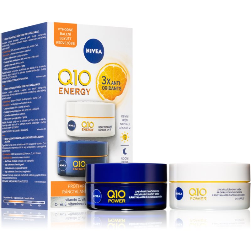 Nivea Q10 Energy zestaw upominkowy przeciw zmarszczkom