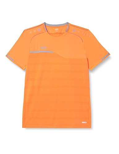 JAKO JAKO Męski T-shirt Prestige, flame/szary kamienny, 3XL 6158
