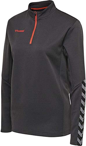 Hummel damska bluza z suwakiem do połowy długości, kolor asfalt, M 204929-1525-M